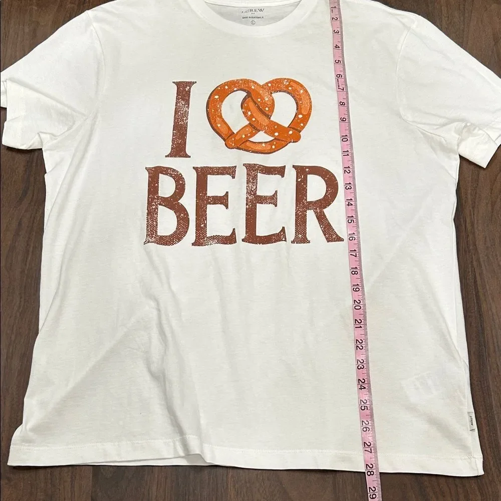 J. Crew White 'I Pretzel Beer' Graphic T-Shirt